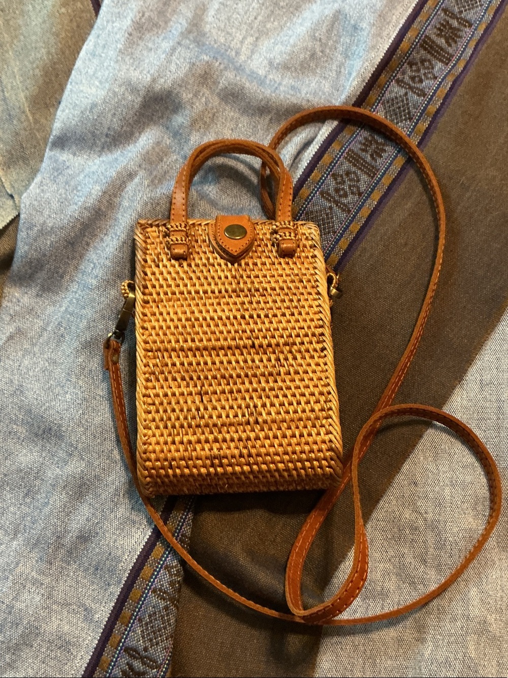 Unique handmade little crossbody bag from Israel